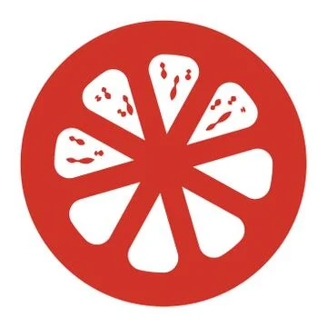 Tomato Slice Vector 스톡 일러스트