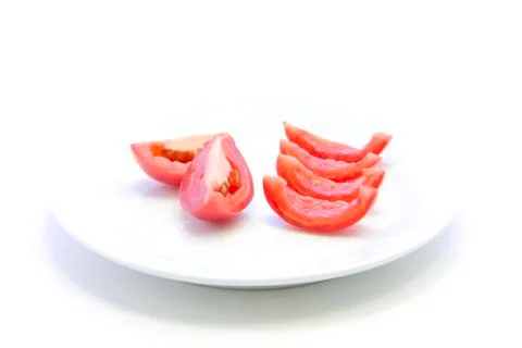Tomato sliced different two ingredient Stock Photos
