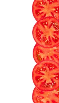 Tomato slices Stock Photos