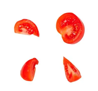 Tomato slices Stock Photos