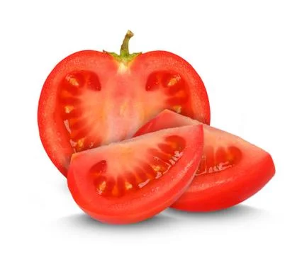 Tomato slices Stock Photos