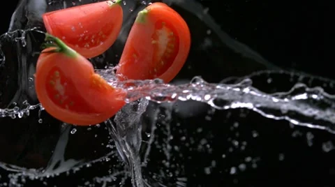 Tomato, Slow Motion Stock Footage 9292691
