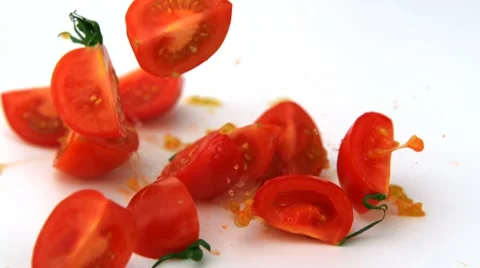 Tomato, Slow Motion Stock Footage 10700539