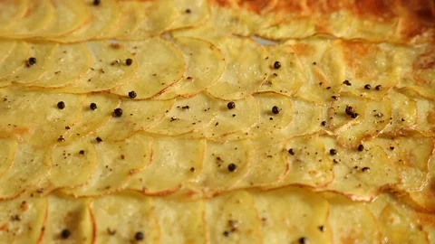Tomato souce on the fried potato Stock Footage 101632270
