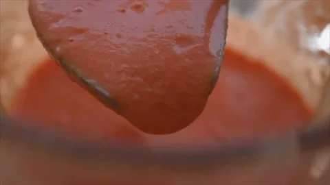 Tomato Soup in a Blender Stock Footage 197142266