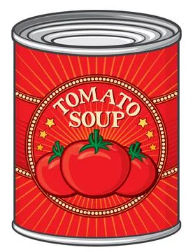Tomato soup can Stock Illustration