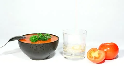 Tomato soup Stock Footage 10769178