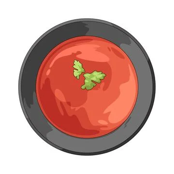 Tomato soup illustration Stock Illustration