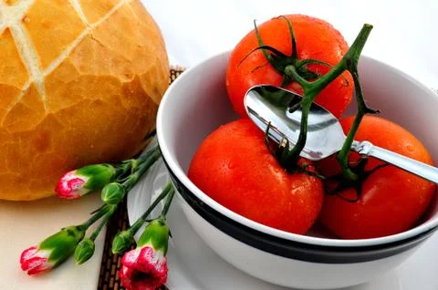 Tomato soup Stock Photos