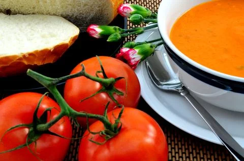 Tomato soup Stockfoto's