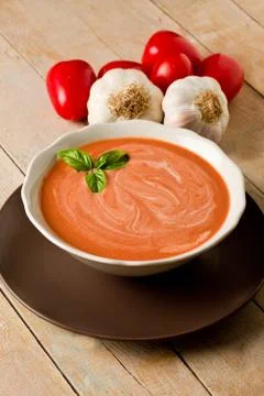 Tomato soup Stock Photos