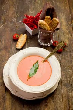 Tomato soup Stock Photos