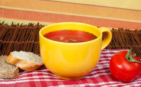 Tomato soup Stock Photos