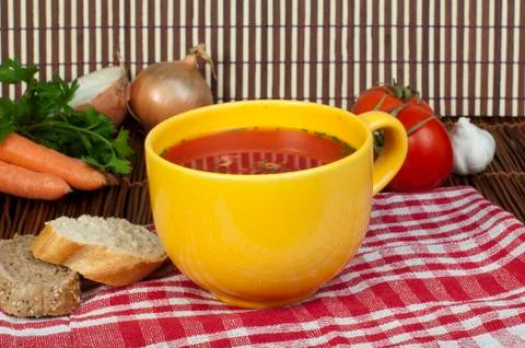Tomato soup Stock Photos