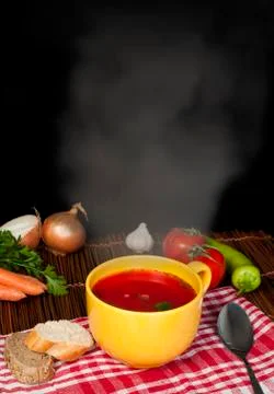 Tomato soup Stock Photos
