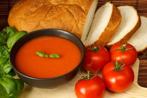 Tomato soup Stock Photos