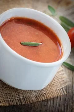 Tomato soup Stock Photos