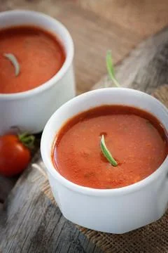 Tomato soup Stock Photos