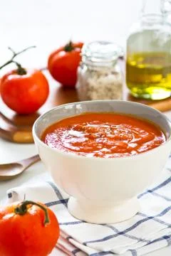 Tomato soup Stock Photos