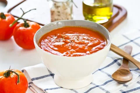 Tomato soup Stock Photos