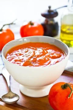 Tomato soup Stock Photos