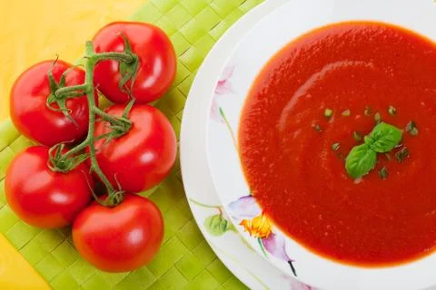 Tomato soup Stock Photos