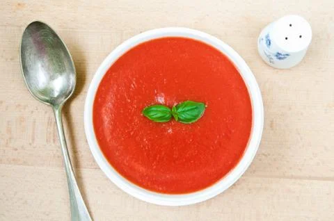 Tomato soup Stock Photos