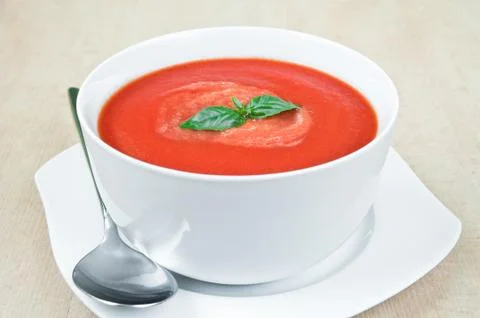 Tomato soup Fotos Stock