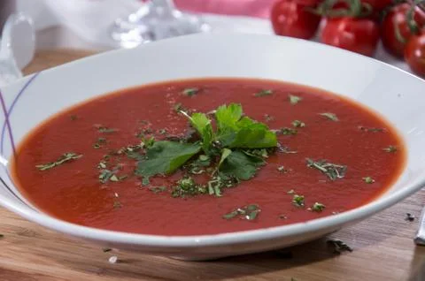 Tomato soup Stock Photos