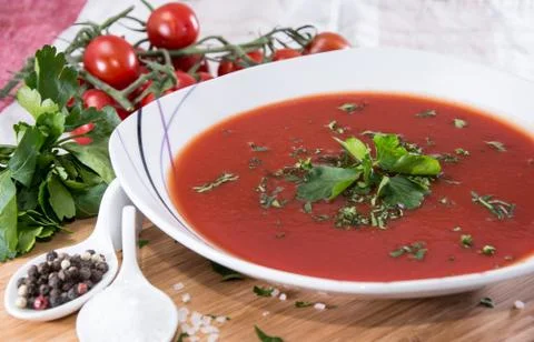 Tomato soup Stock Photos