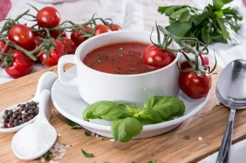 Tomato soup Stock Photos