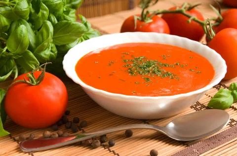 Tomato soup Stock Photos