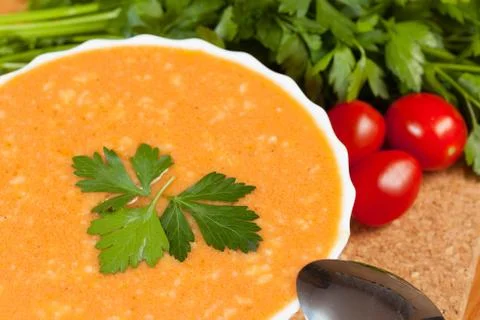 Tomato soup Stock Photos