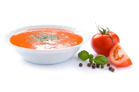 Tomato soup Stock Photos