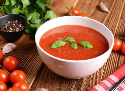 Tomato soup Stock Photos