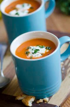 Tomato soup Stock Photos