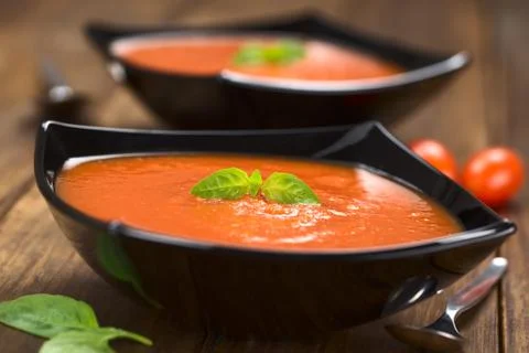 Tomato soup Stock Photos