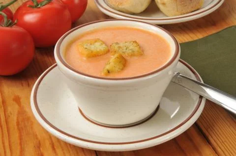 Tomato soup Stock Photos