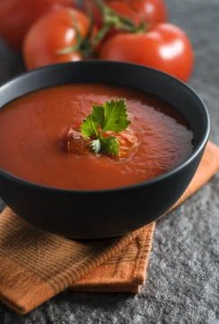 Tomato soup Stock Photos