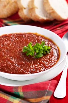Tomato soup Stock Photos