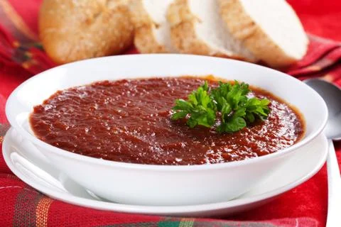 Tomato soup Stock Photos