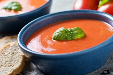 Tomato soup Stock Photos