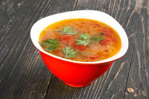 Tomato soup Stock Photos