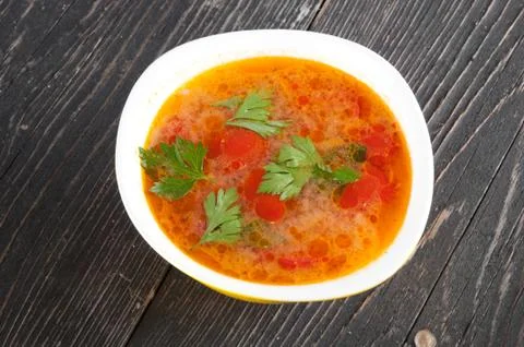 Tomato soup Stock Photos