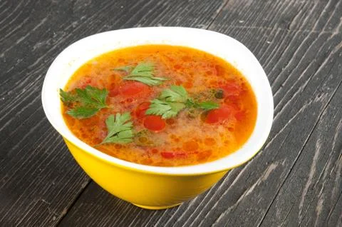 Tomato soup Stock Photos