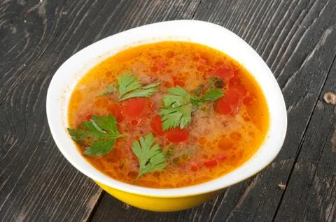 Tomato soup Foto stock