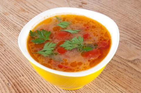 Tomato soup Stock Photos