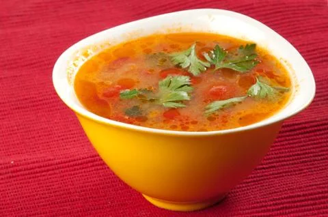 Tomato soup Stock Photos