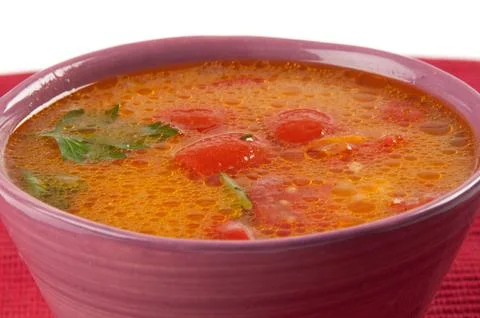Tomato soup Stock Photos