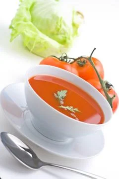 Tomato soup Stock Photos